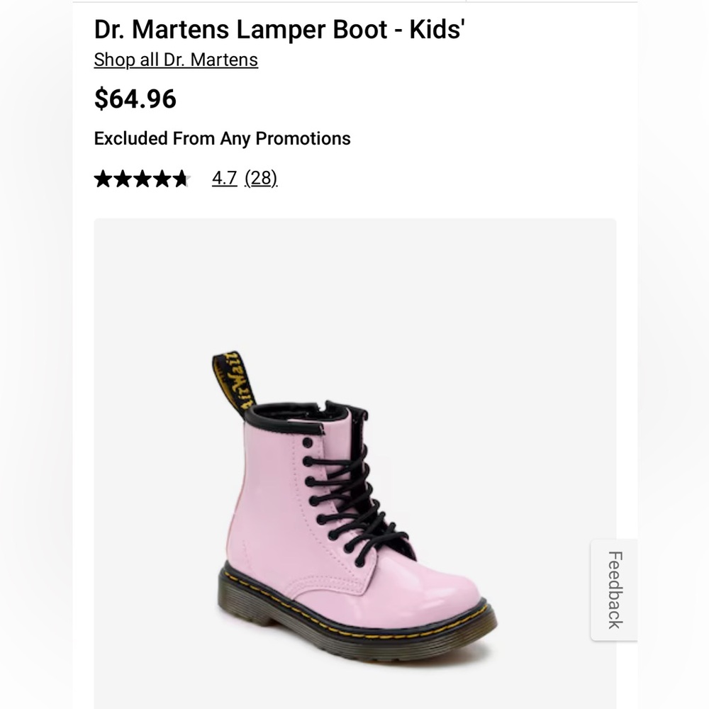 Toddler Dr. Martens Lamper Boot- Kids